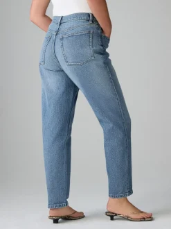 Normaal blauw - Hourglass comfortabele mom jeans met stretch en stretch