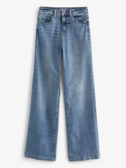 Normaal blauw - Jeans met wijde pijpen