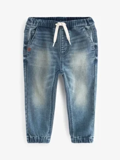 Normaal blauw - Jogger jeans met comfort stretch (3mnd-7jr)