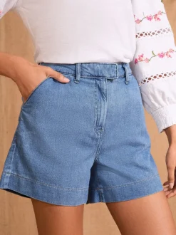 Normaal blauw - Love & Roses Verlengde band Tailored Shorts