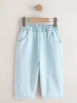 Normaal blauw - Pullon Barrel Jeans (3mths-7yrs)