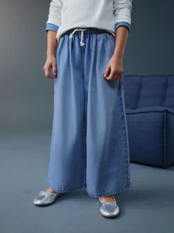 Normaal blauw - Pullon Barrel Jeans (3-16yrs)