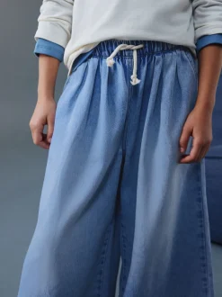 Normaal blauw - Pullon Barrel Jeans (3-16yrs)
