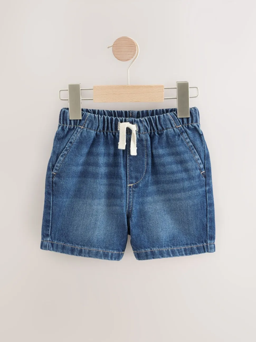 Normaal blauw - Shorts met trekkoord (3mnd-7jr)