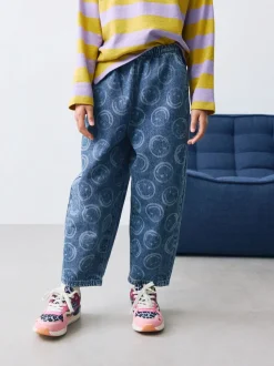 Normaal blauw - SmileyWorld® Pullon Barrel Jeans (3-16yrs)