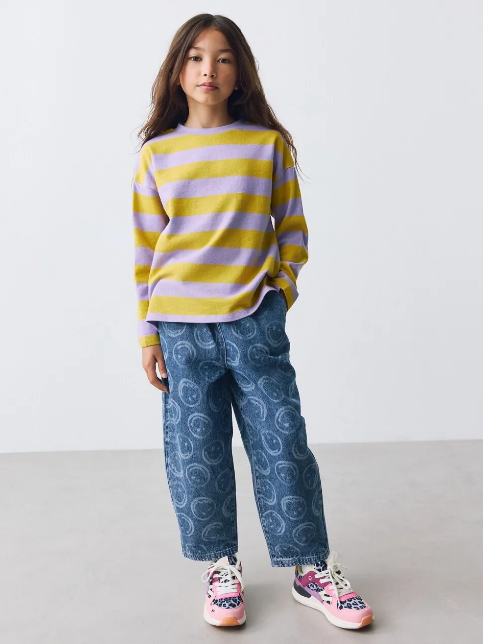 Normaal blauw - SmileyWorld® Pullon Barrel Jeans (3-16yrs)