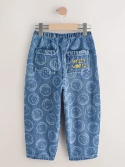 Normaal blauw - SmileyWorld® Pullon Barrel Jeans (3-16yrs)
