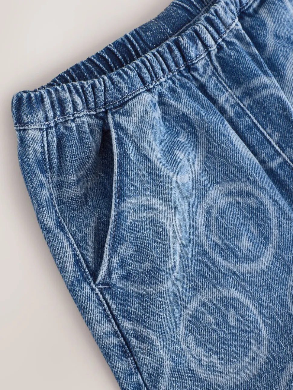 Normaal blauw - SmileyWorld® Pullon Barrel Jeans (3-16yrs)