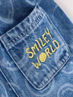 Normaal blauw - SmileyWorld® Pullon Barrel Jeans (3-16yrs)