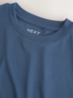 Normaal blauw - Sportset van T-shirt en short (3-16 jr)