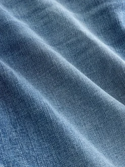 Normaal blauw - Straight fit - Authentieke stretch denim jeans