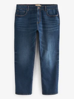 Normaal blauw - Straight-fit Essential stretchy jeans met rechte pasvorm