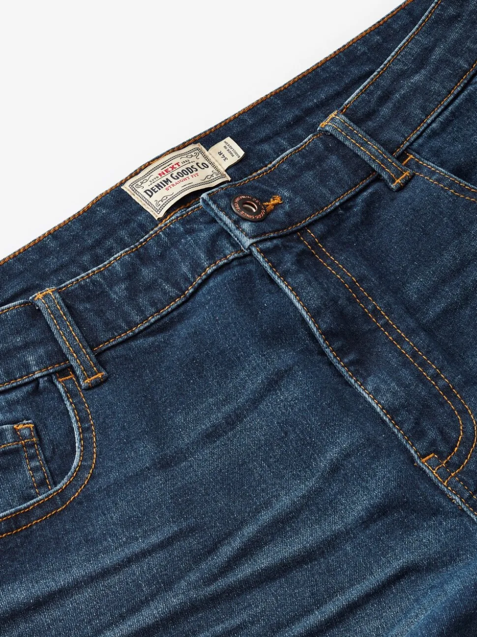 Normaal blauw - Straight-fit Essential stretchy jeans met rechte pasvorm