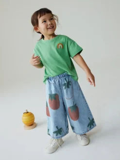 Normaal blauw - Tomato Printed Jeans (3mths-7yrs)
