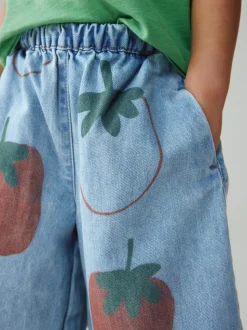 Normaal blauw - Tomato Printed Jeans (3mths-7yrs)