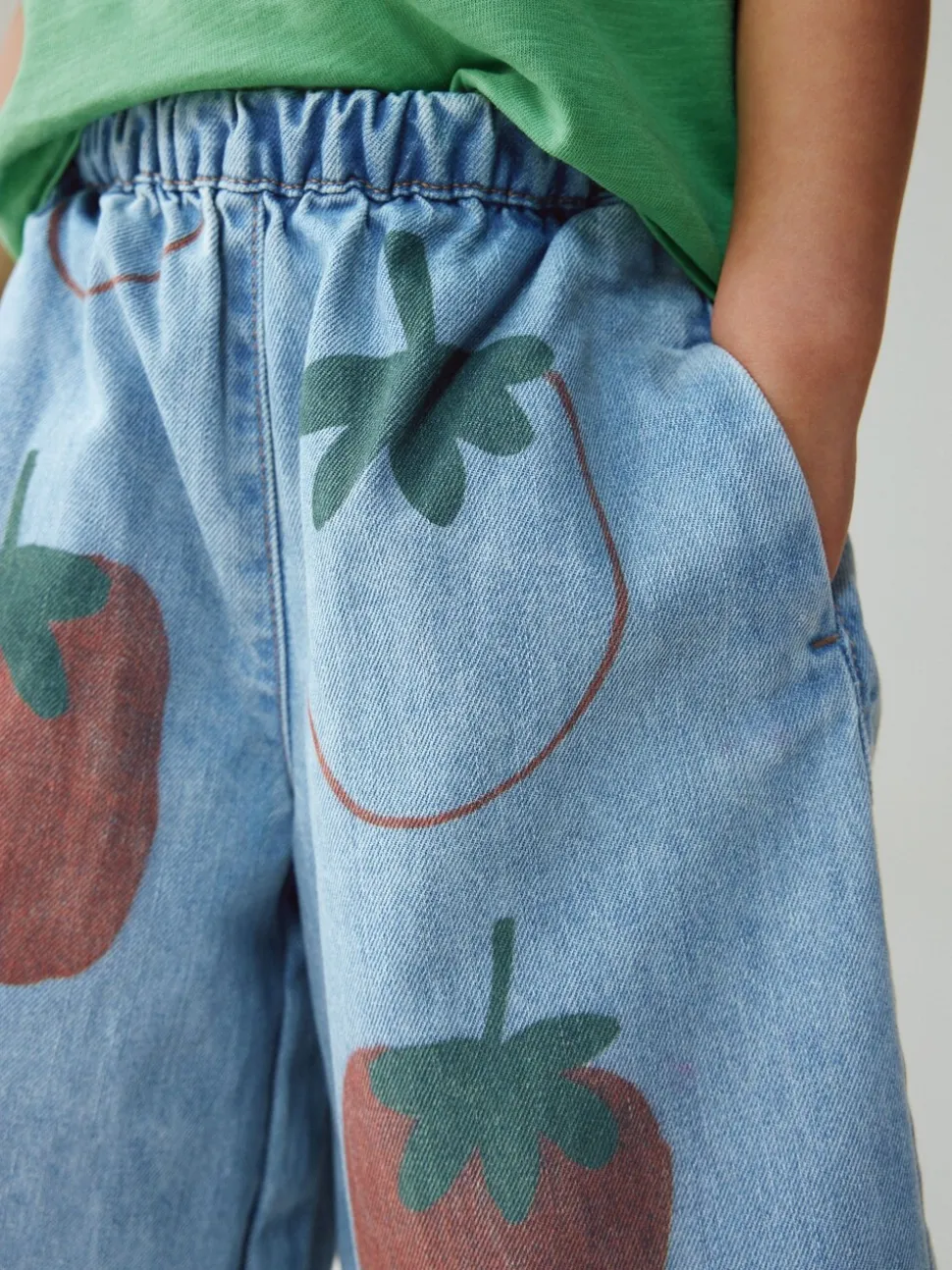 Normaal blauw - Tomato Printed Jeans (3mths-7yrs)