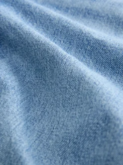 Normaal blauw - Zwangerschapsbarrel denim 100% katoenen jeans