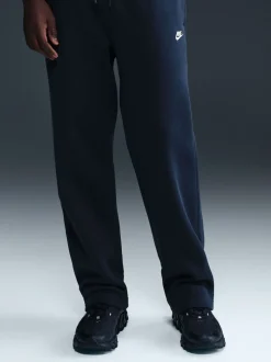 Obsidiaan - Nike Club Fleece joggingbroek met wijde pijpen