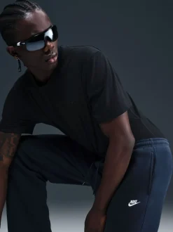 Obsidiaan - Nike Club Fleece joggingbroek met wijde pijpen