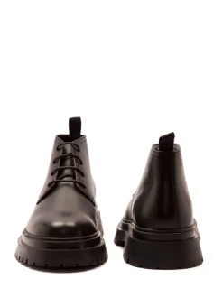 Off The Hook Hardrock Leather Lace-Up Chukka Ankle Boots