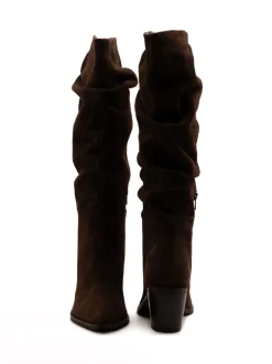 Off The Hook Muswell Suede Knee High Slouch Boots