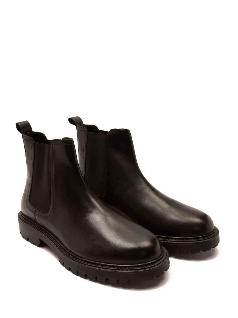 Off The Hook Ozzy High Heel Leather Ankle Chelsea Boots