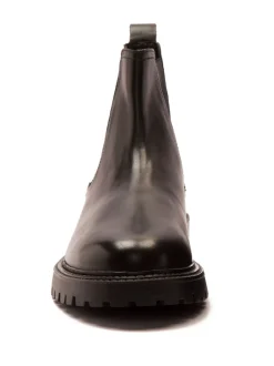 Off The Hook Ozzy High Heel Leather Ankle Chelsea Boots