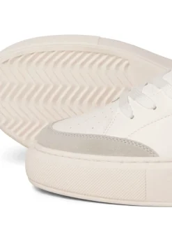 Off White - JACK & JONES Chunky Sole PU Trainers