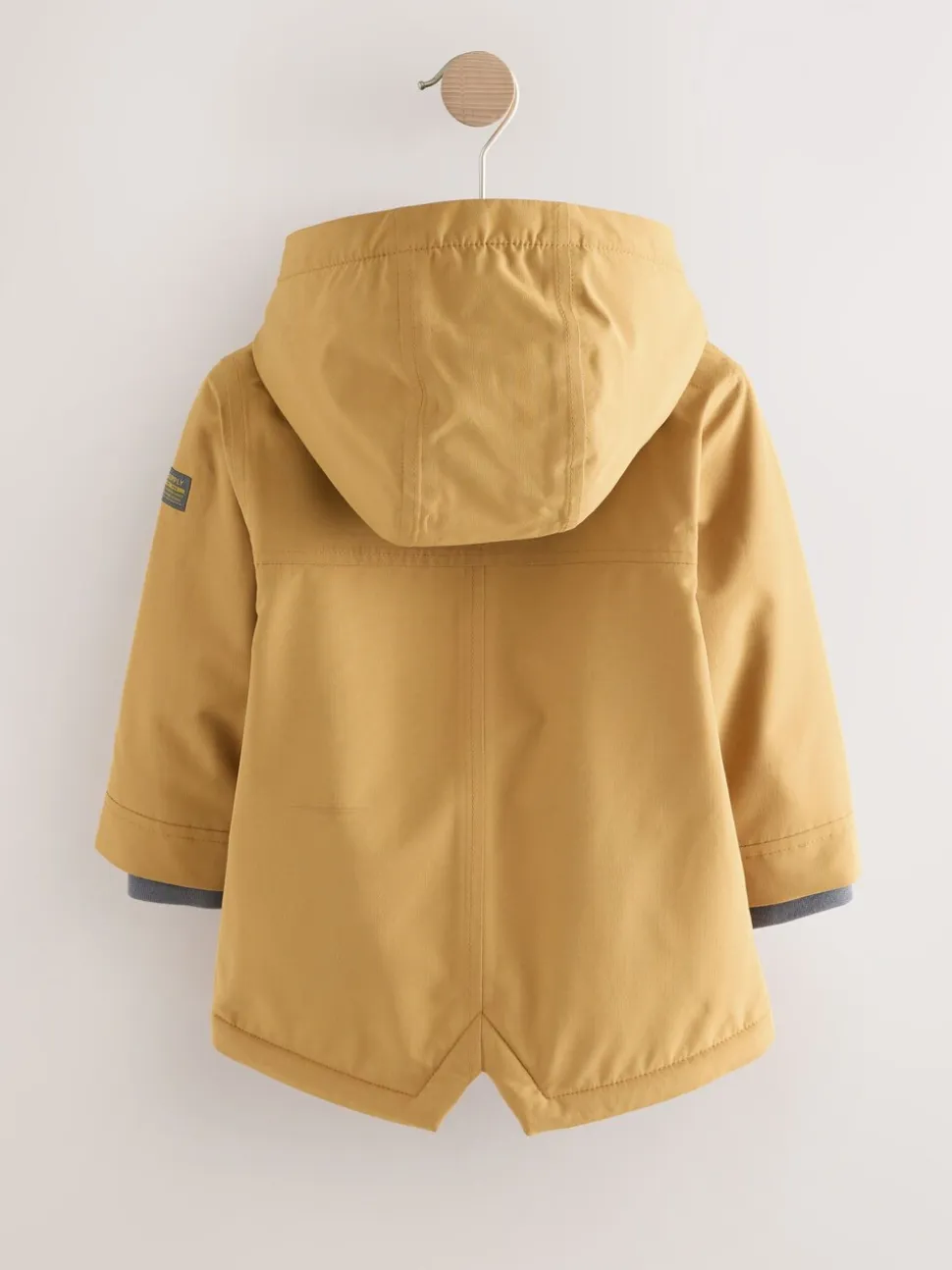 Okergeel - Waterdichte parka met borgvoering (3mnd -7jr)