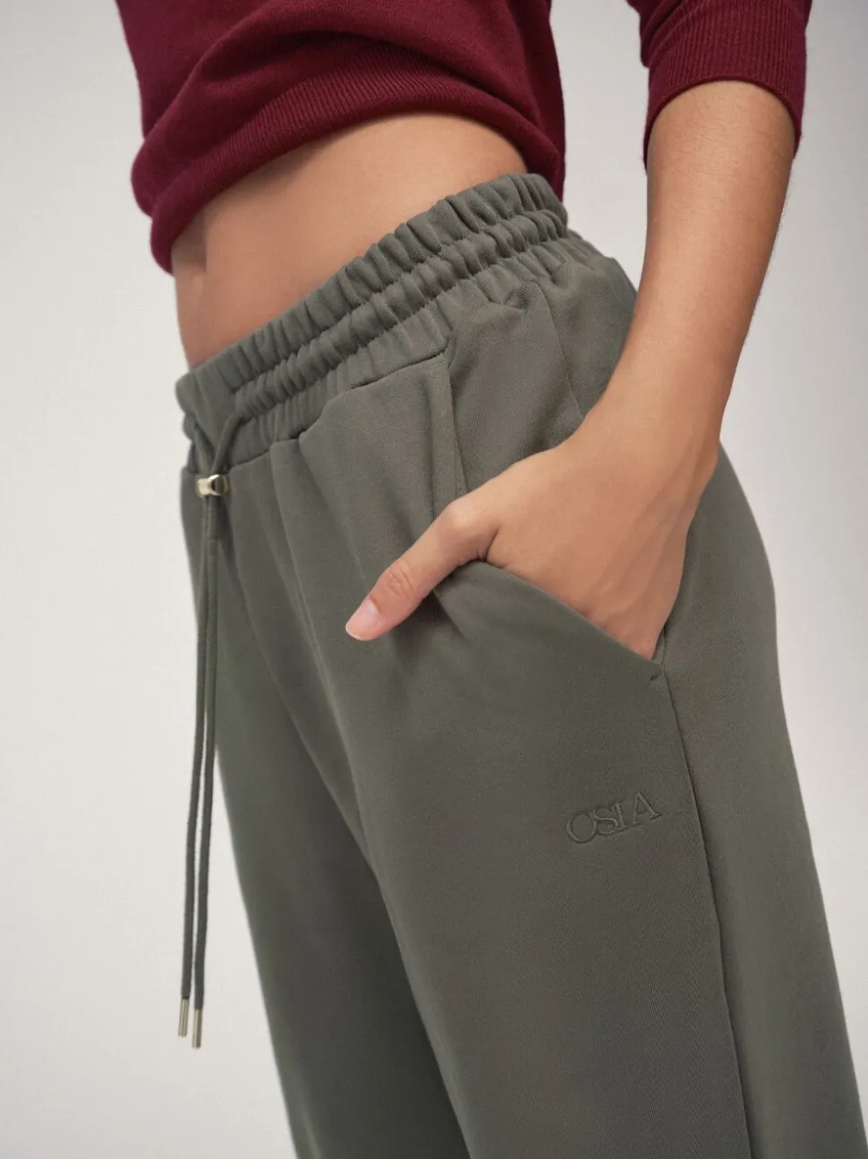 Olijfgroen - OSIA Cuffed Joggers