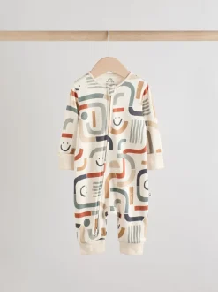 Olijfgroen - Set van 3 babypyjama's (0-3jr)