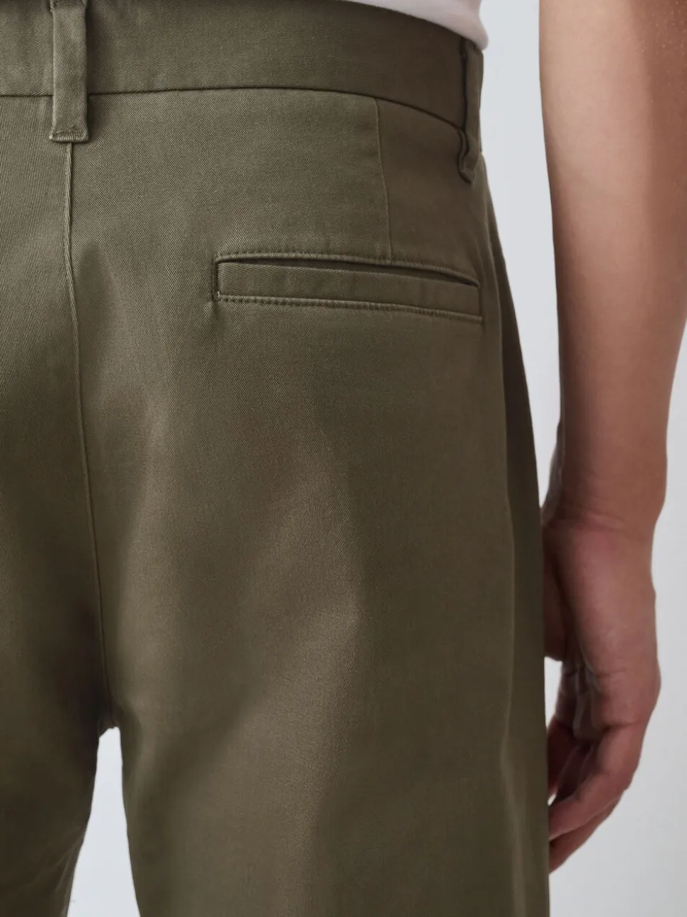 Olijfgroen - Straight fit - Stretchy chino