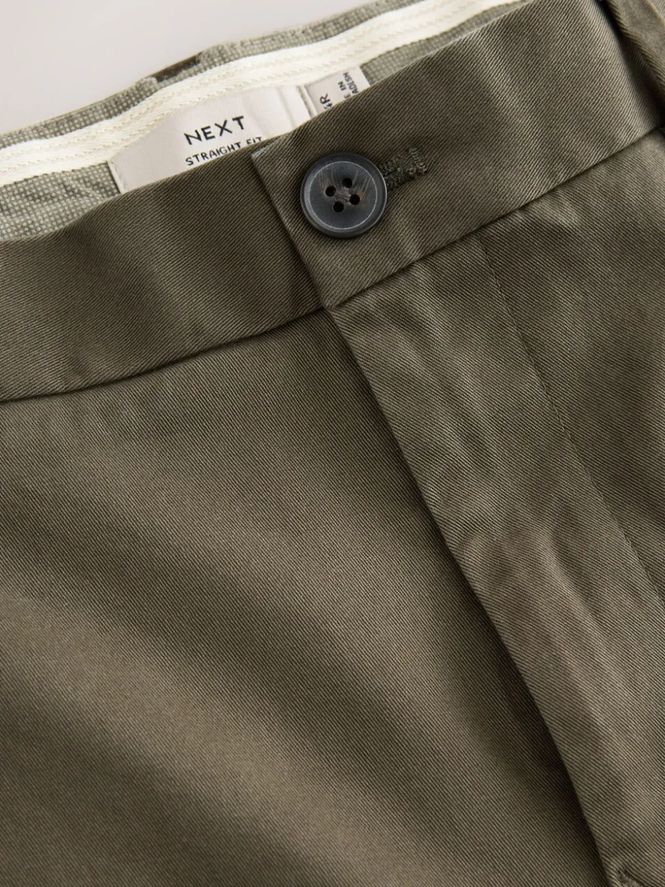 Olijfgroen - Straight fit - Stretchy chino