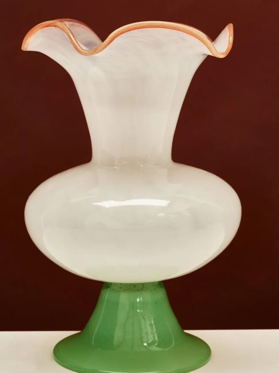 Oliver Bonas Pintado Milky Glass Vase