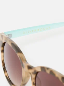 Oliver Bonas Preppy Faux Round Sunglasses
