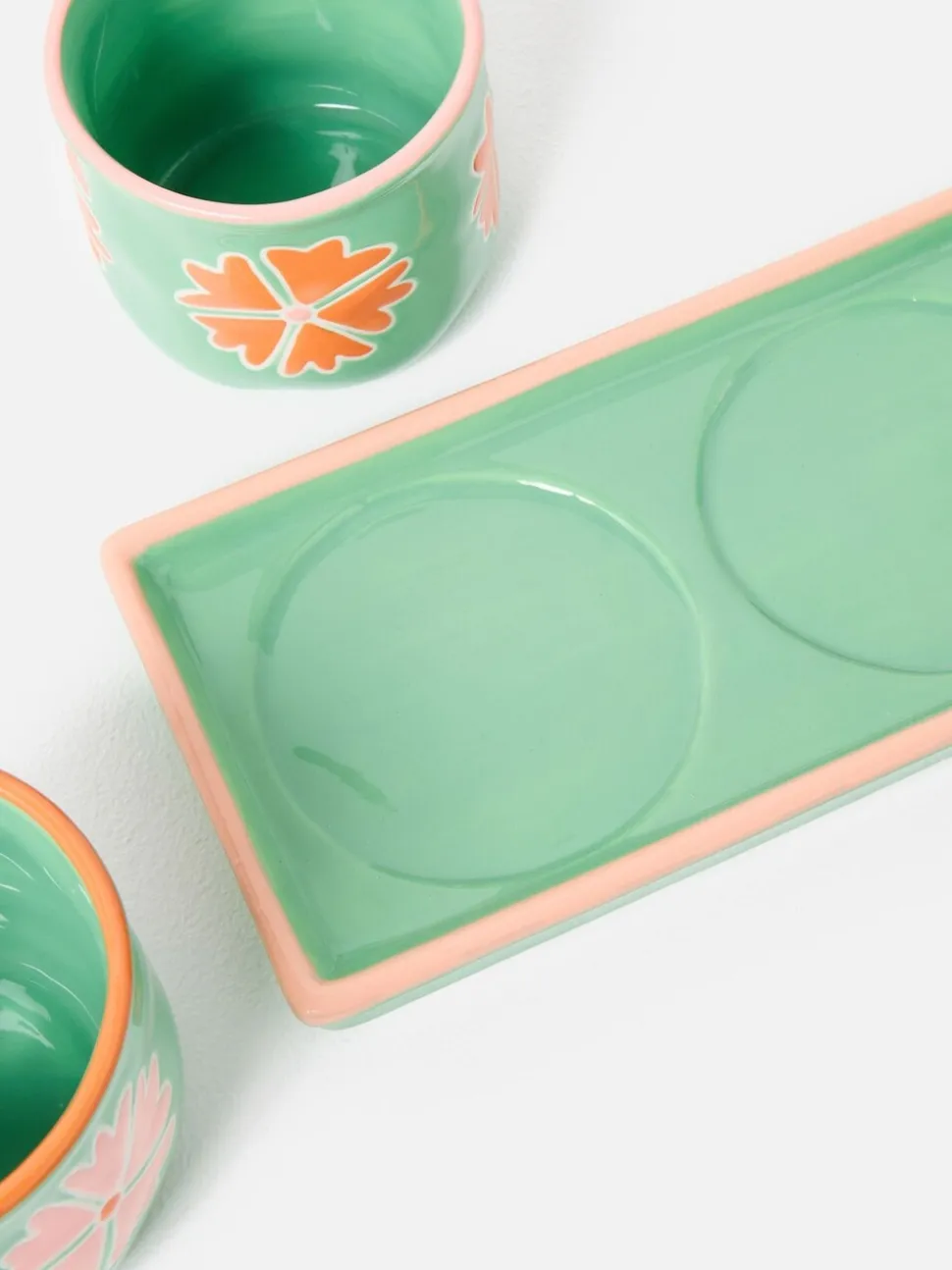 Oliver Bonas Set of 3 Flor Mini Plant Pots
