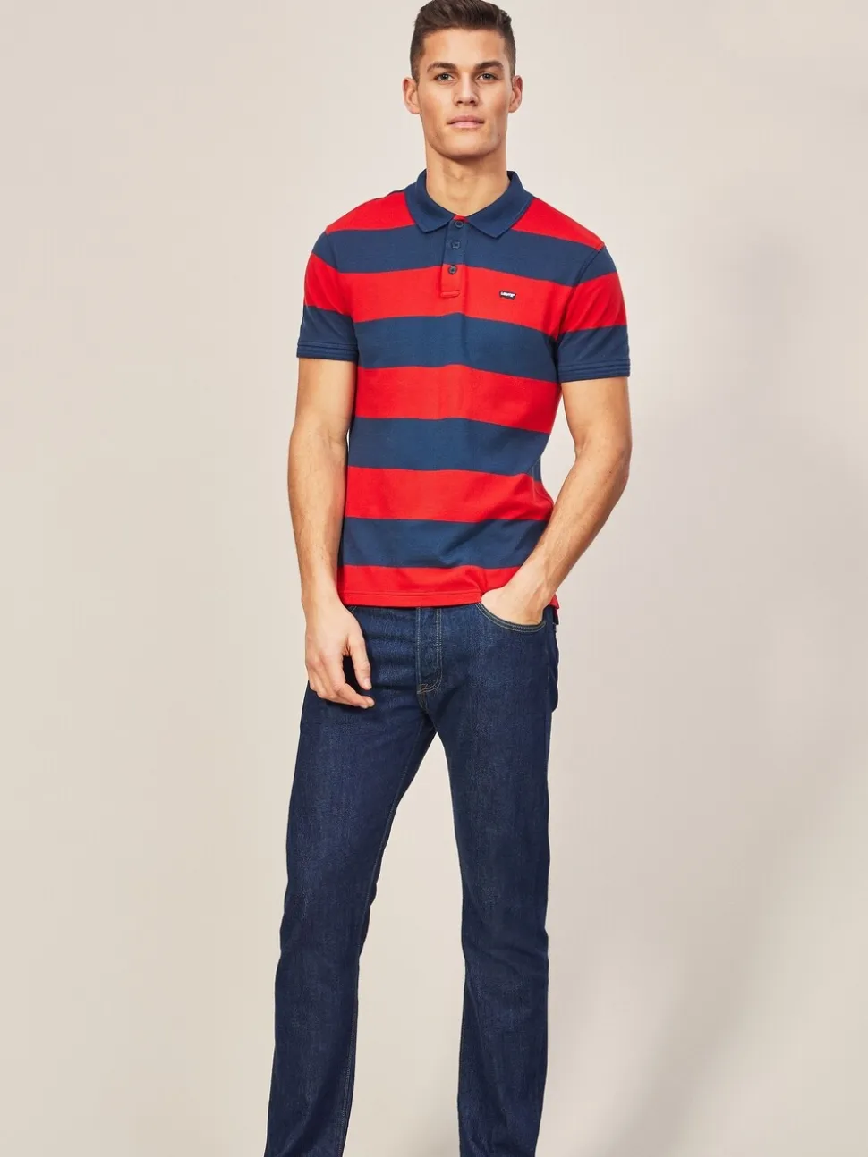 One wash marineblauw met wassing - Levi's® 501® Original jeans