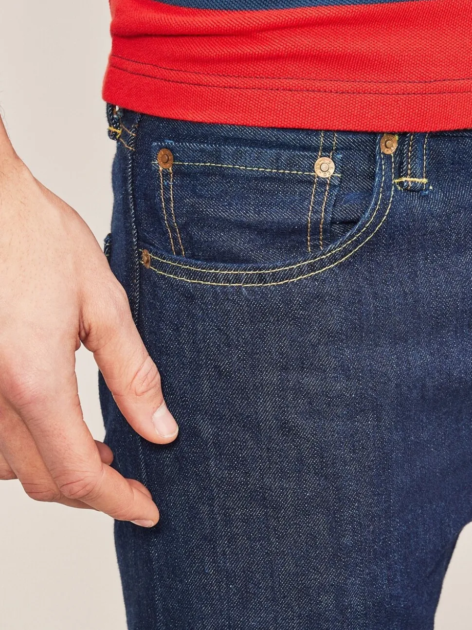 One wash marineblauw met wassing - Levi's® 501® Original jeans