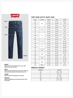 One wash marineblauw met wassing - Levi's® 501® Original jeans