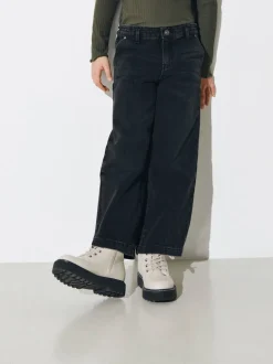 ONLY - Cropped kinderjeans met wijde pijpen