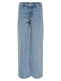 ONLY KIDS Blue Commet Wide Leg Elasticated Waist Jeans