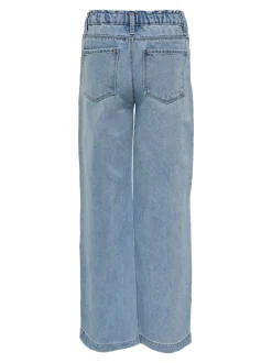 ONLY KIDS Blue Commet Wide Leg Elasticated Waist Jeans