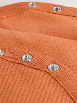 Oranje - Baby bodysuit met Lange mouwen en mutsje voor Halloween Set