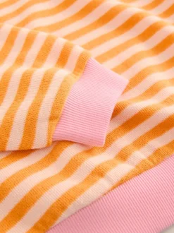 Oranje/roze - Oversized Cosy Rib Sweatshirt (9mths-16yrs)