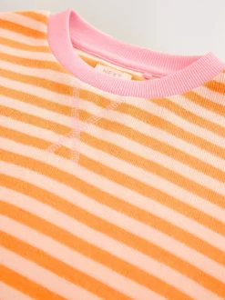 Oranje/roze - Oversized Cosy Rib Sweatshirt (9mths-16yrs)