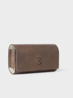 Osprey London The Compass Leather Glasses Case