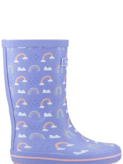 Paars - Cotswolds Charlbury Jnr Wellington Boots