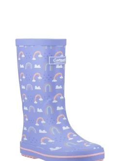 Paars - Cotswolds Charlbury Jnr Wellington Boots