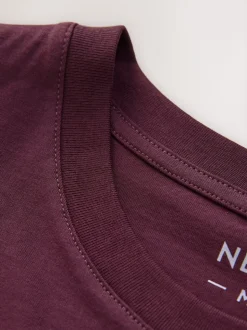 Paars - Normale Pasvorm - T-shirt met hert