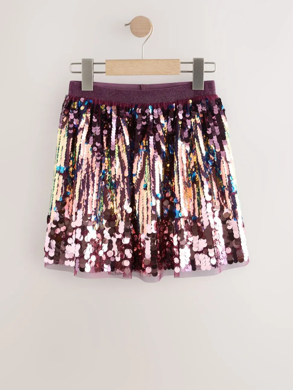 Paars - Ombré rok met pailletjes (3-16jaar)